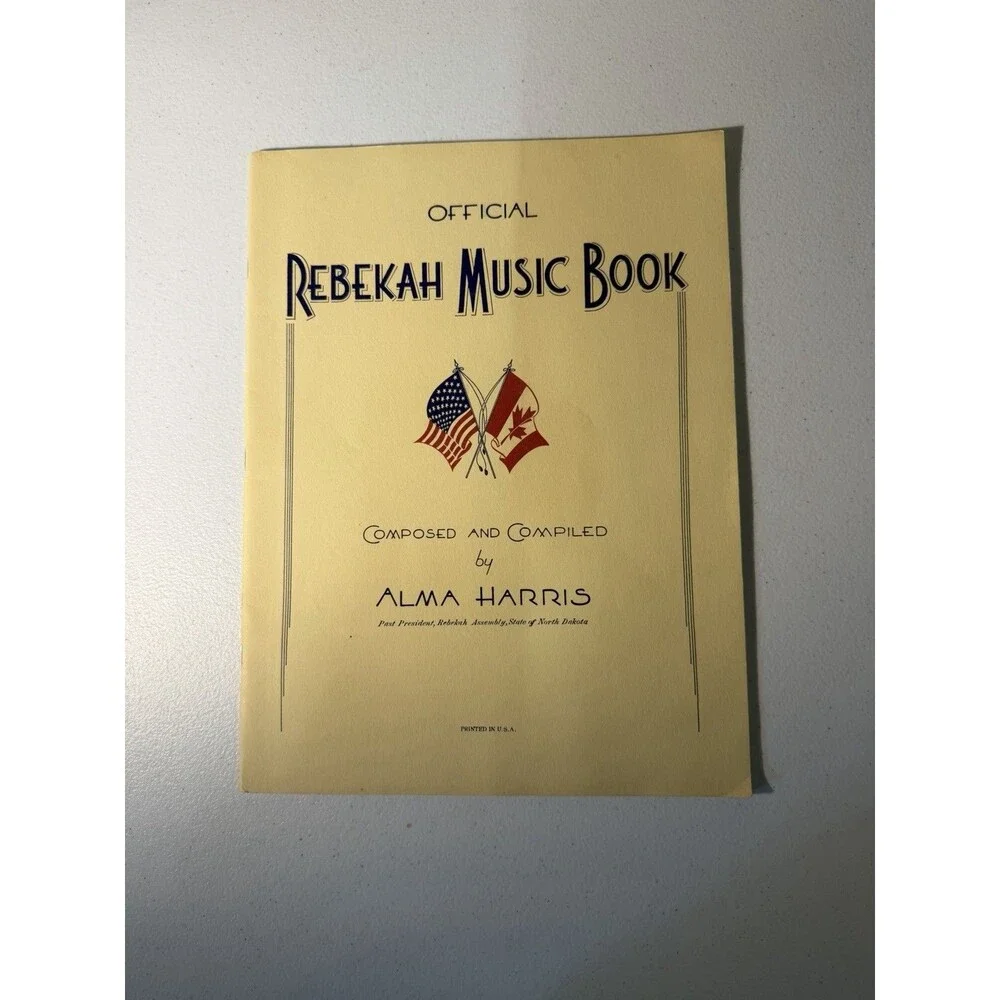 Rare Vintage Official Rebekah Music Book-Alma Harris